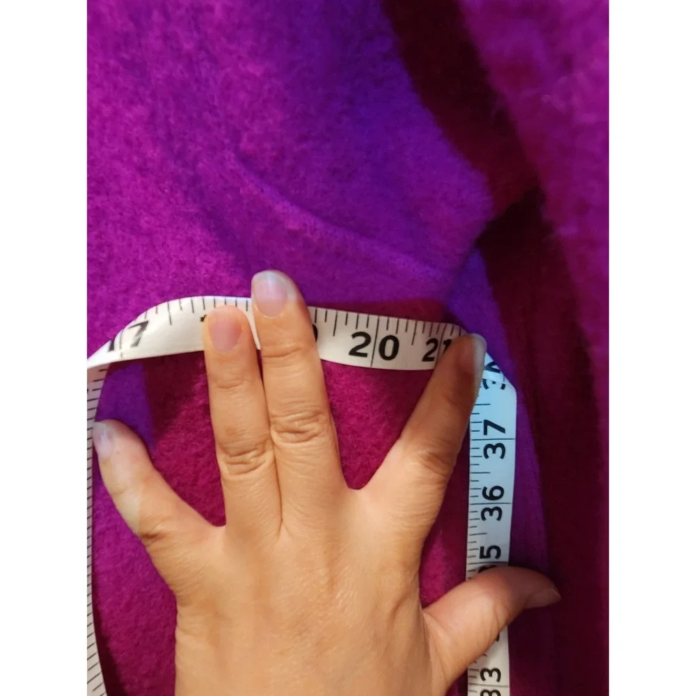 Eileen Fisher Petite Wool Jacket Pink‎ PS Lambswool Open Front Cardigan
